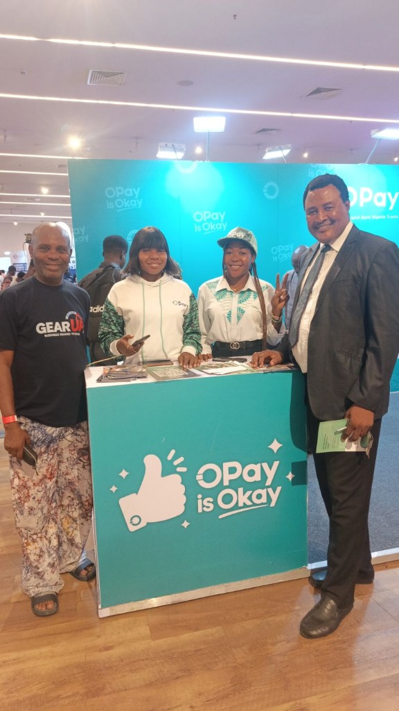 At the Opay stand, Nigeria Fintech Week 2026