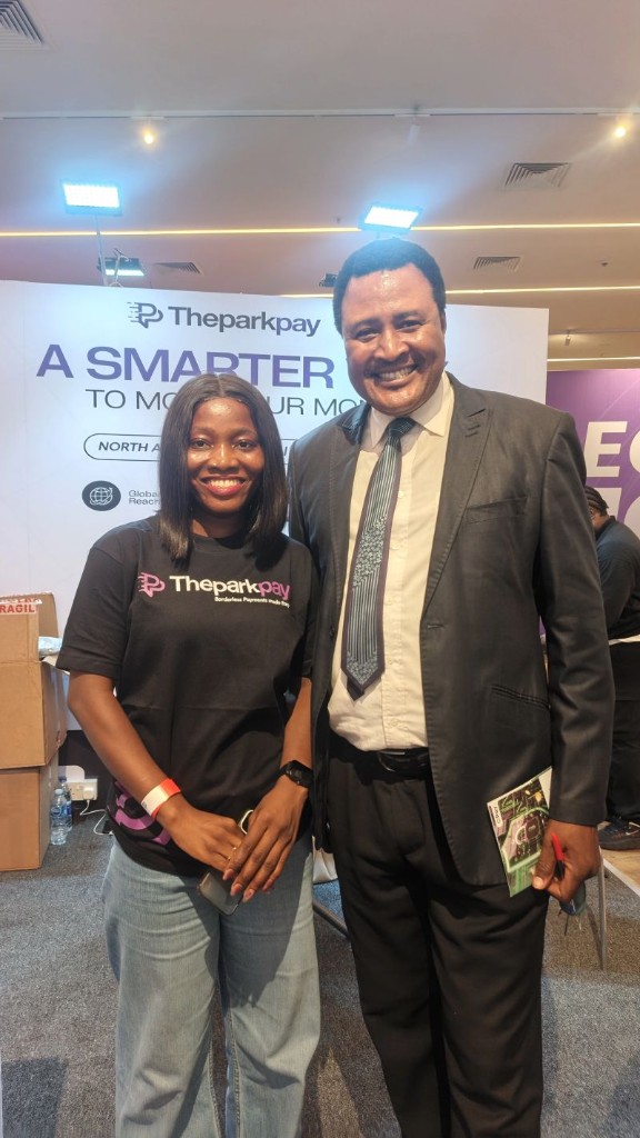 At the Theparkpay stand, Nigeria Fintech Week 2026